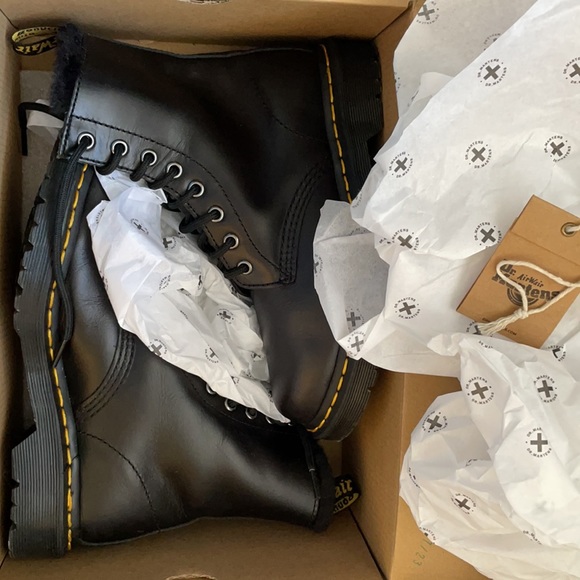 Dr. Martens black boots with fur size eu 37 - Picture 6 of 6